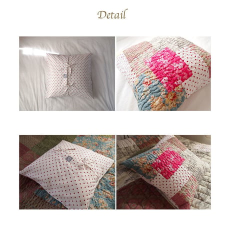 en fil d'Indienne オンフィルダンディエンヌ クッションカバー Jaipur ecru45x45【中材なし】