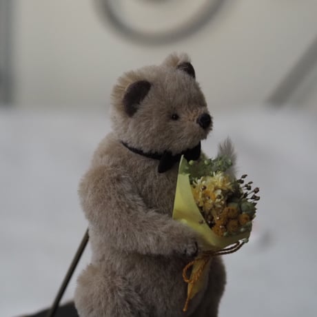 ciel étoilé  オリジナル Middle size Teddy bear with flowe