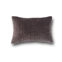 【ネコポス対応可】/en fil d'Indienne クッションカバー Vague Anthracite 30x45【中材なし】