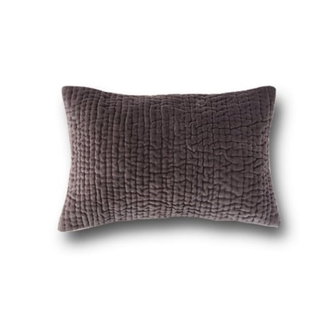 【ネコポス対応可】/en fil d'Indienne クッションカバー Vague Anthracite 30x45【中材なし】