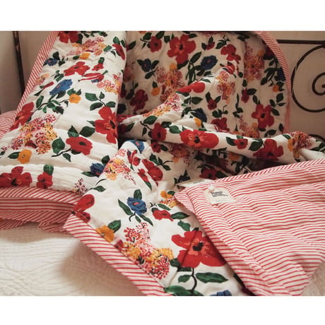 Le petit Lucas プチルカ baby quilt 105x140 brazilian flower