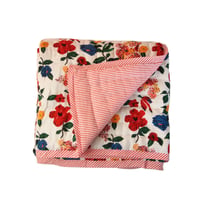 Le petit Lucas プチルカ baby quilt 105x140 brazilian flower