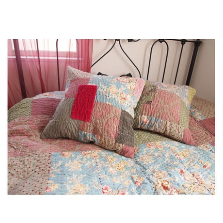 en fil d'Indienne オンフィルダンディエンヌ クッションカバー Jaipur gray 45x45【中材なし】