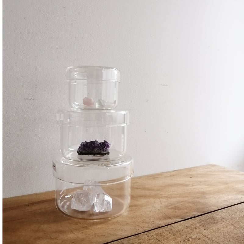 硝子の蓋付カップ M | mikke