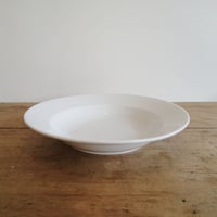 白磁のお皿　9スープボウル