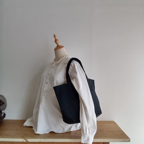 canvas tote bag L  BLACK