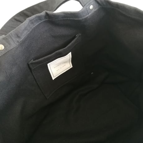 リネンのトートバッグ Black