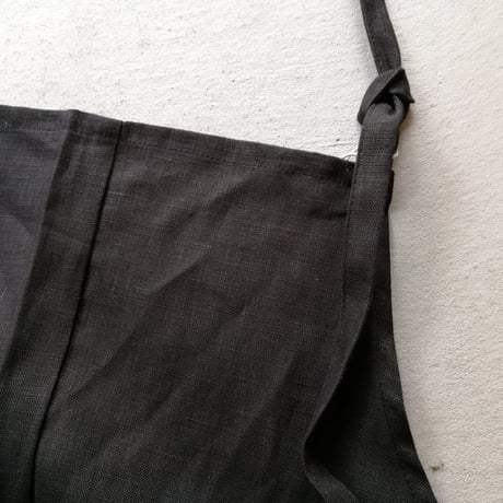 リネンエプロン　Black