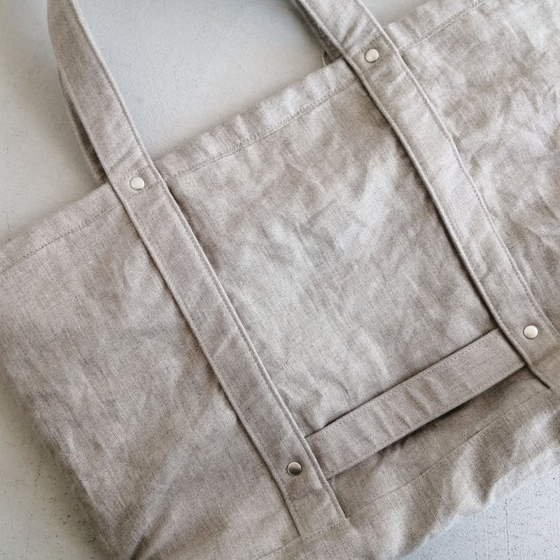リネンのトートバッグ Natural | mikke