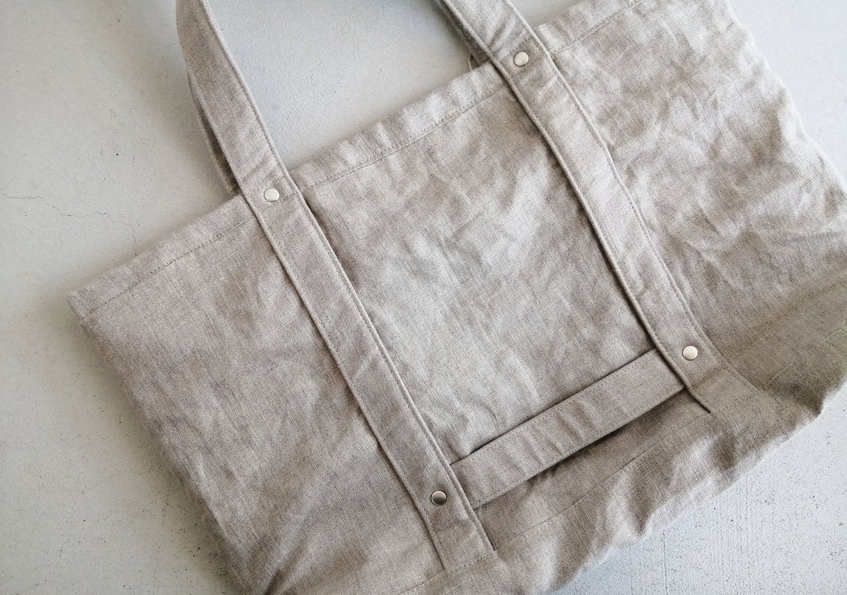 まよ─linokekenaリネントート□Semi-order 30%オフ］DAILY LINEN TOTE M トートM | evergreen works online