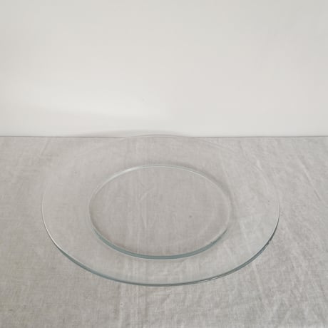 DURALEX ガラスのプレート　23.5cm