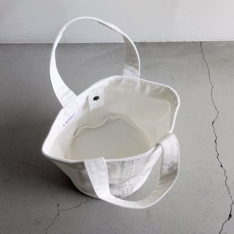canvas tote bag S  WHITE