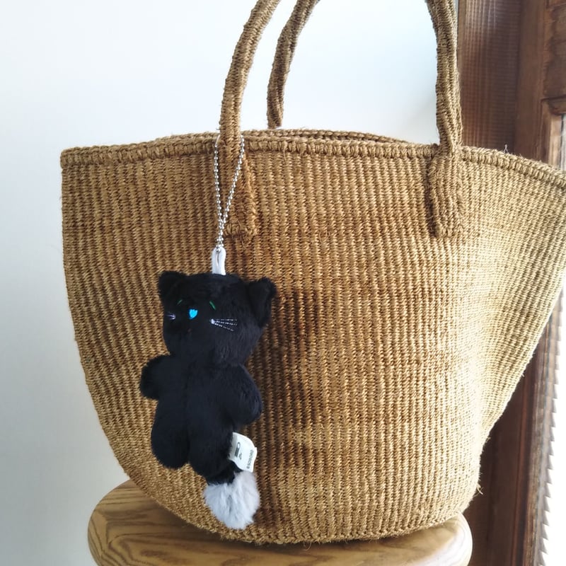 そぼろのぬいぐるみバッグチャーム 黒猫 | mikke