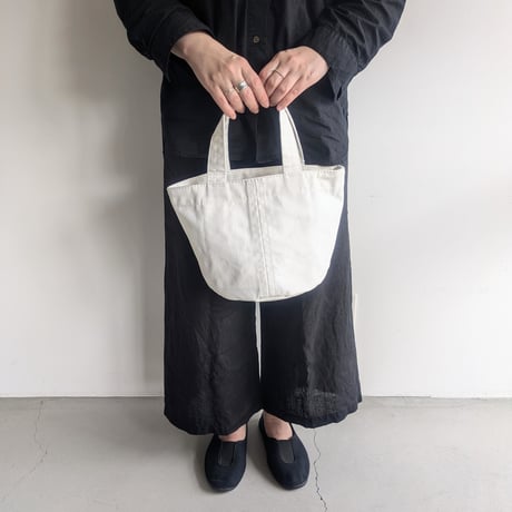 canvas tote bag S  WHITE