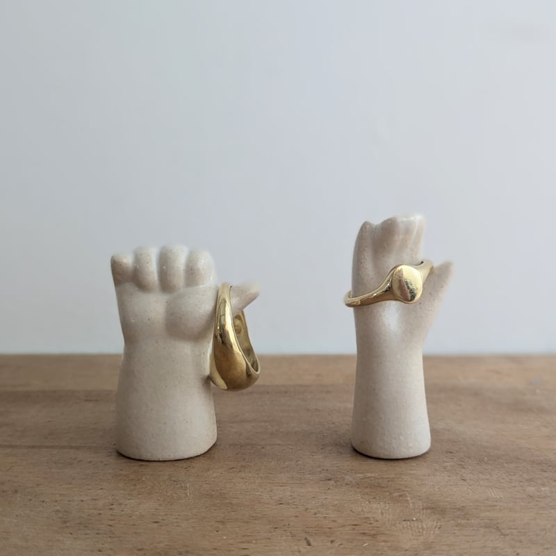 Ceramic Art Hand リングスタンド no.2 | mikke