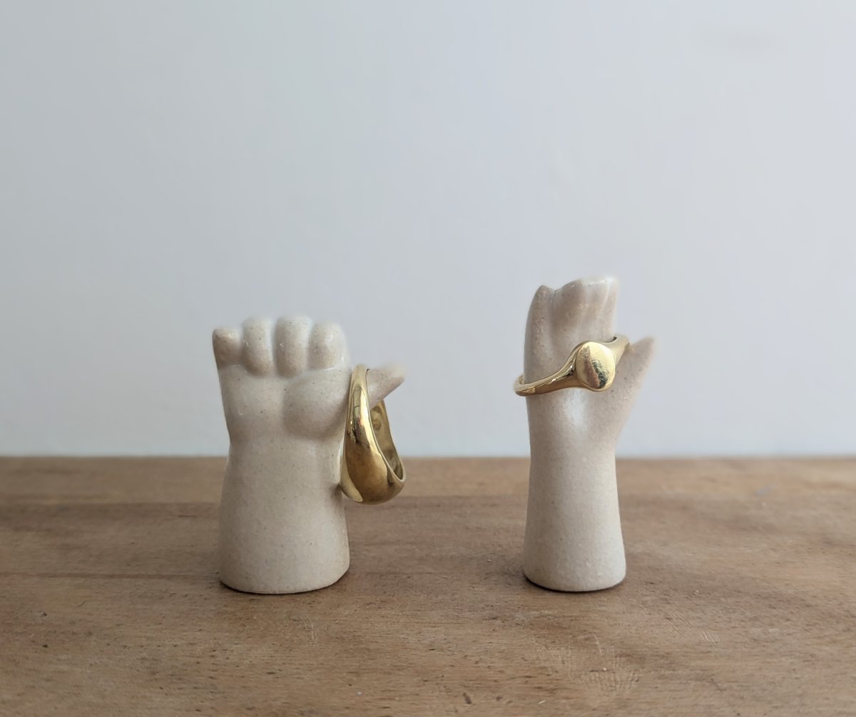 Ceramic Art Hand リングスタンド no.2 | mikke