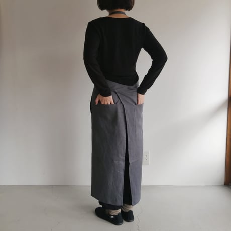 リネンエプロン　Gray