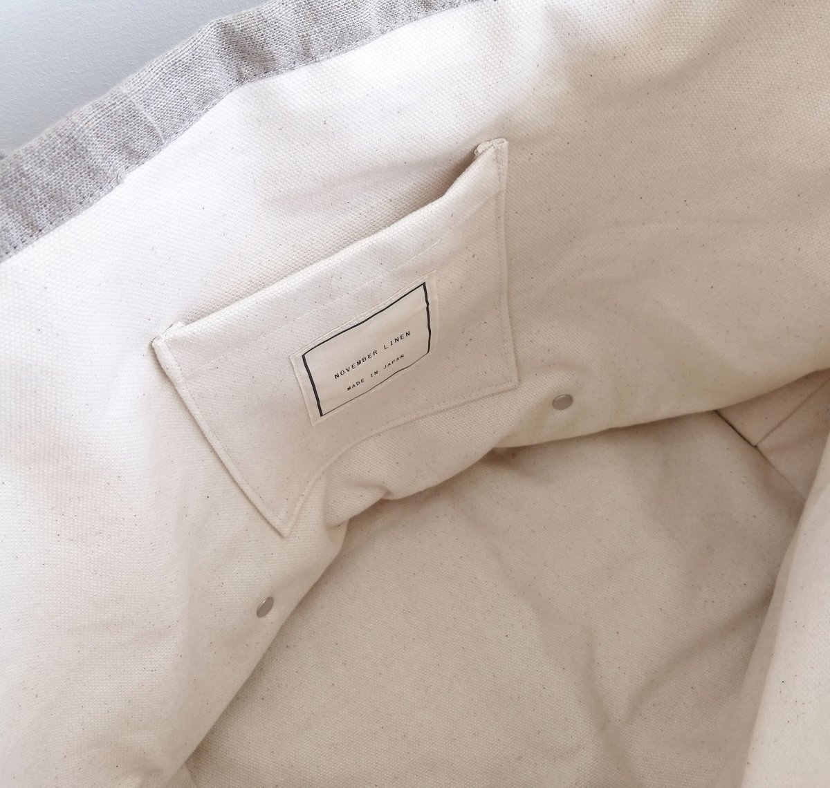 リネンのトートバッグ Natural | mikke