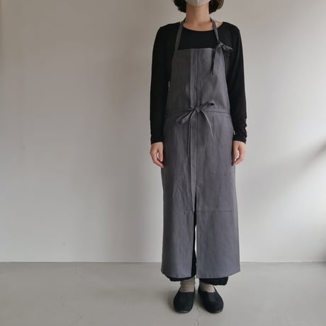 リネンエプロン　Gray
