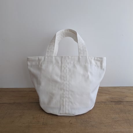 canvas tote bag S  WHITE