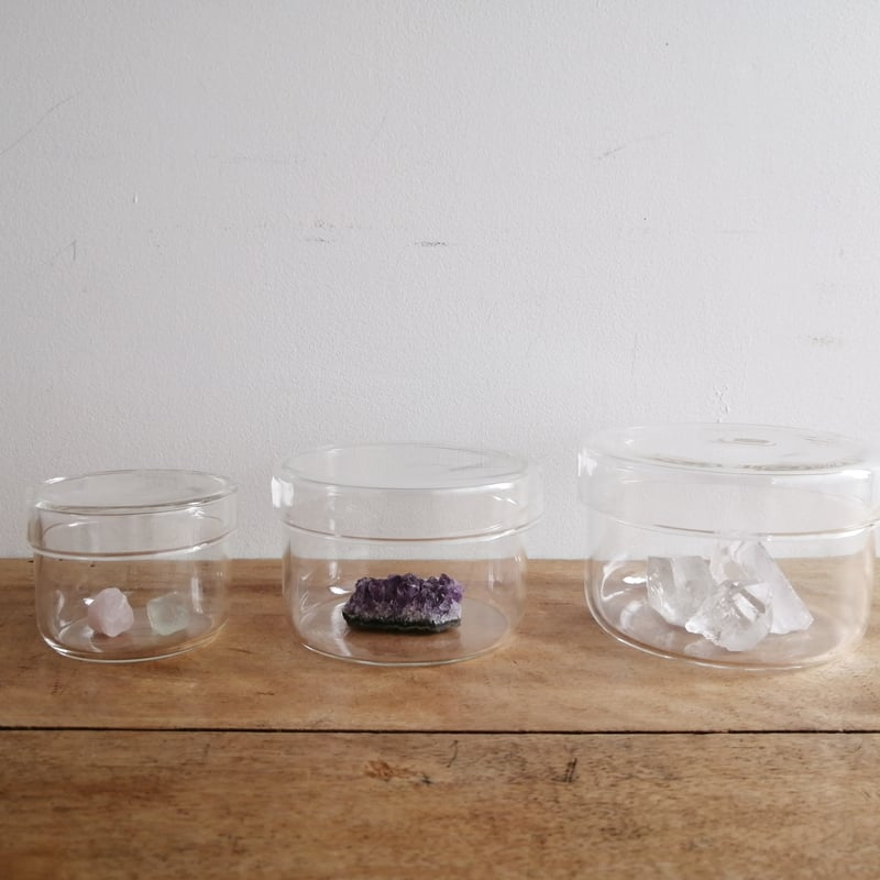 硝子の蓋付カップ M | mikke