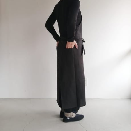 リネンエプロン　Black