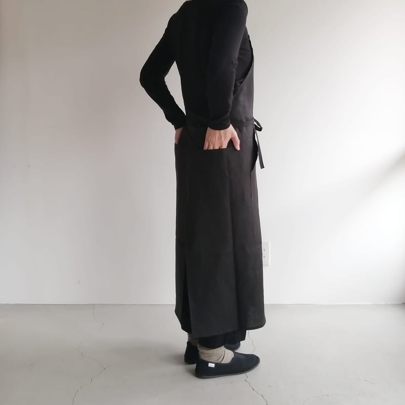 リネンエプロン Black | mikke