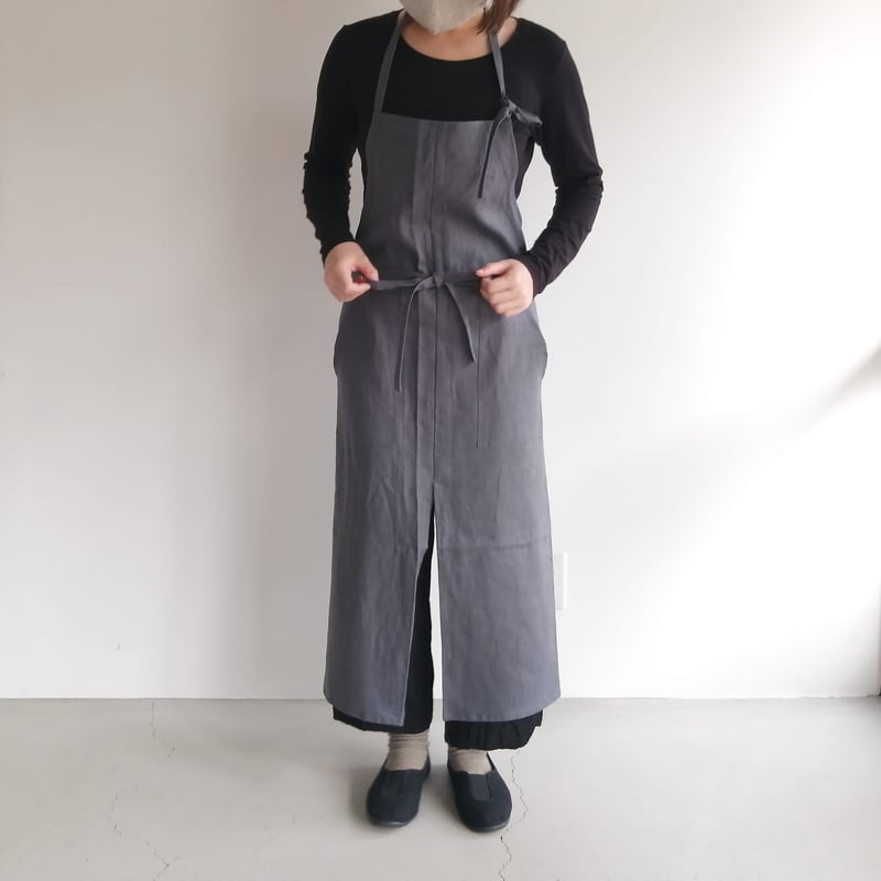 エプロン商会　リネンエプロン natsusobiku online store - AY40 STYLISH APRON リネン2way