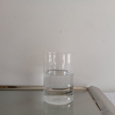 サイン入り　吹きガラス　 直径約20cm 吹きガラス 水口智貴 いぐさガラス ロンググラス 口径5.5×高10cm