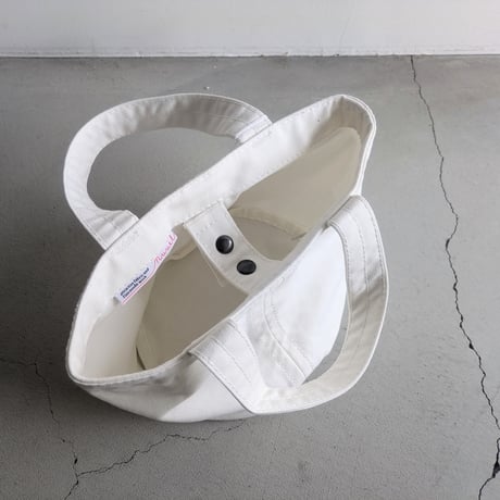 canvas tote bag S  WHITE