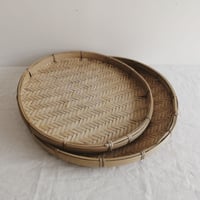 竹ざる フラット 2個セット