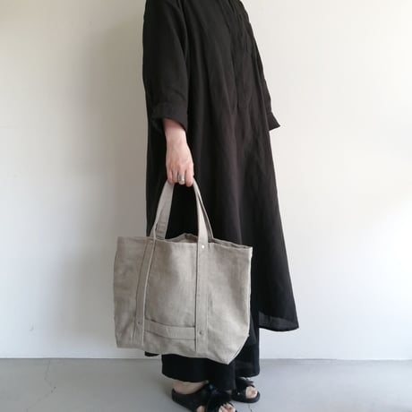 リネンのトートバッグ Natural