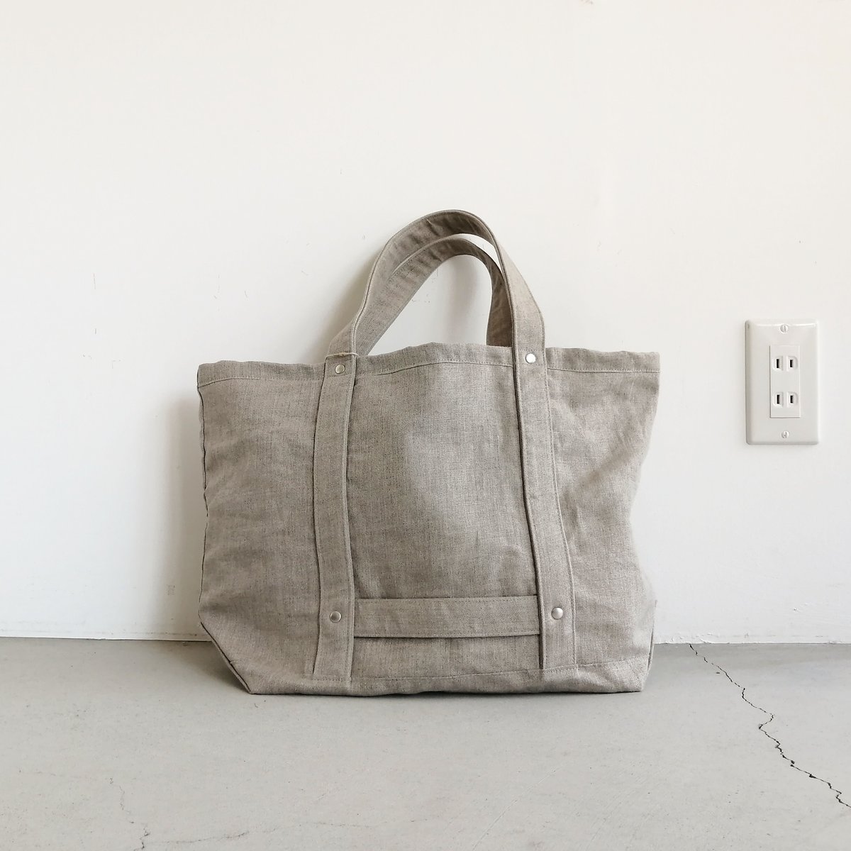 M.U.L  リネンバッグ  未使用 リネンのトートバッグ Natural | mikke