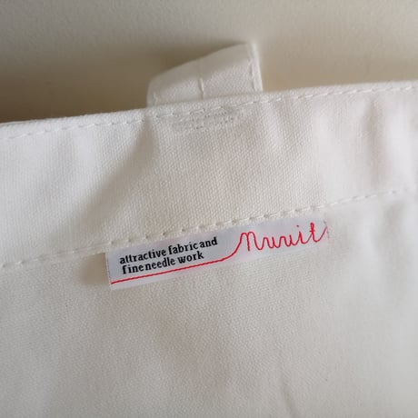 canvas tote bag L WHITE