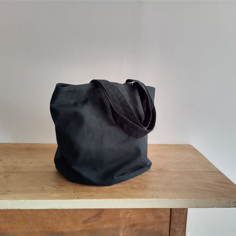 canvas tote bag L  BLACK