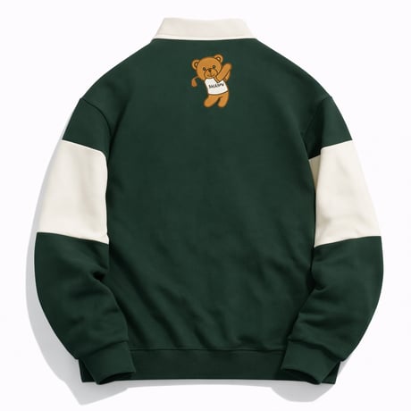 Polo sweat green