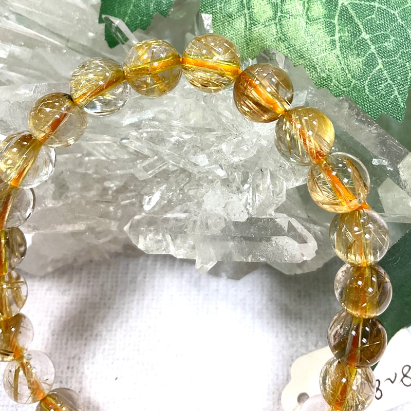 高品質】タイチンルチルクォーツ6A+ 8mmブレスレット | Angel Stone