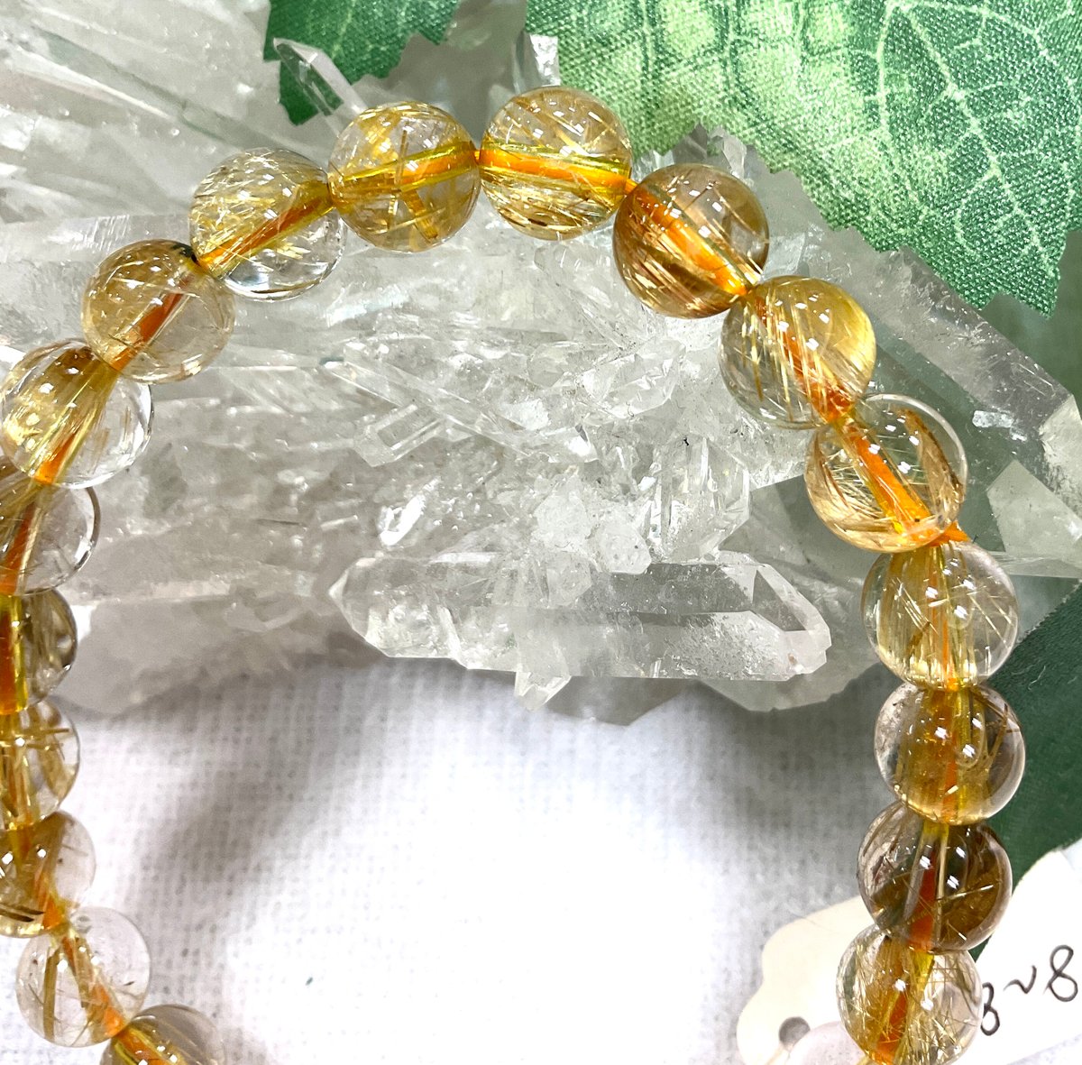 高品質】タイチンルチルクォーツ6A+ 8mmブレスレット | Angel Stone