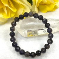 再入荷【高波動】シリウスアイオライト7A　高品質8ミリ ブレスレット