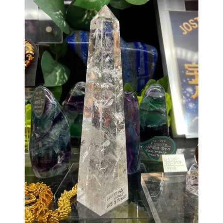 【高波動】レムリアン水晶　オベリスク220g