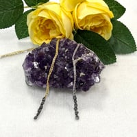 ブラックダイヤモンド原石ペンダント　（silver925チェーン付き）