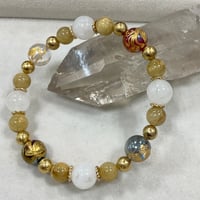 【天使の波動】アゼツライトとギベオン　オーロラ四神のブレスレット