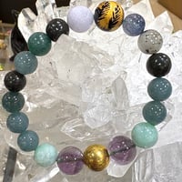 精霊が宿る 屋久杉2A 無垢ブレスレット 大きな14mm | Angel Stone