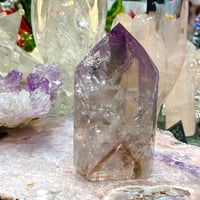 【幻のアメジスト】高波動　パウェライト　ファントムアメジスト　虹入りポリッシュポイント151g