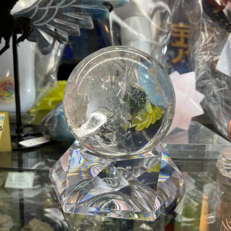 【高品質】2026年におすすめの石✨高波動レムリアン水晶　丸玉 55㎜