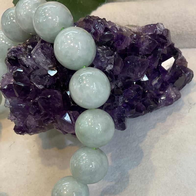 高波動】ミャンマー産翡翠（ヒスイ）12mmブレスレット | Angel Stone