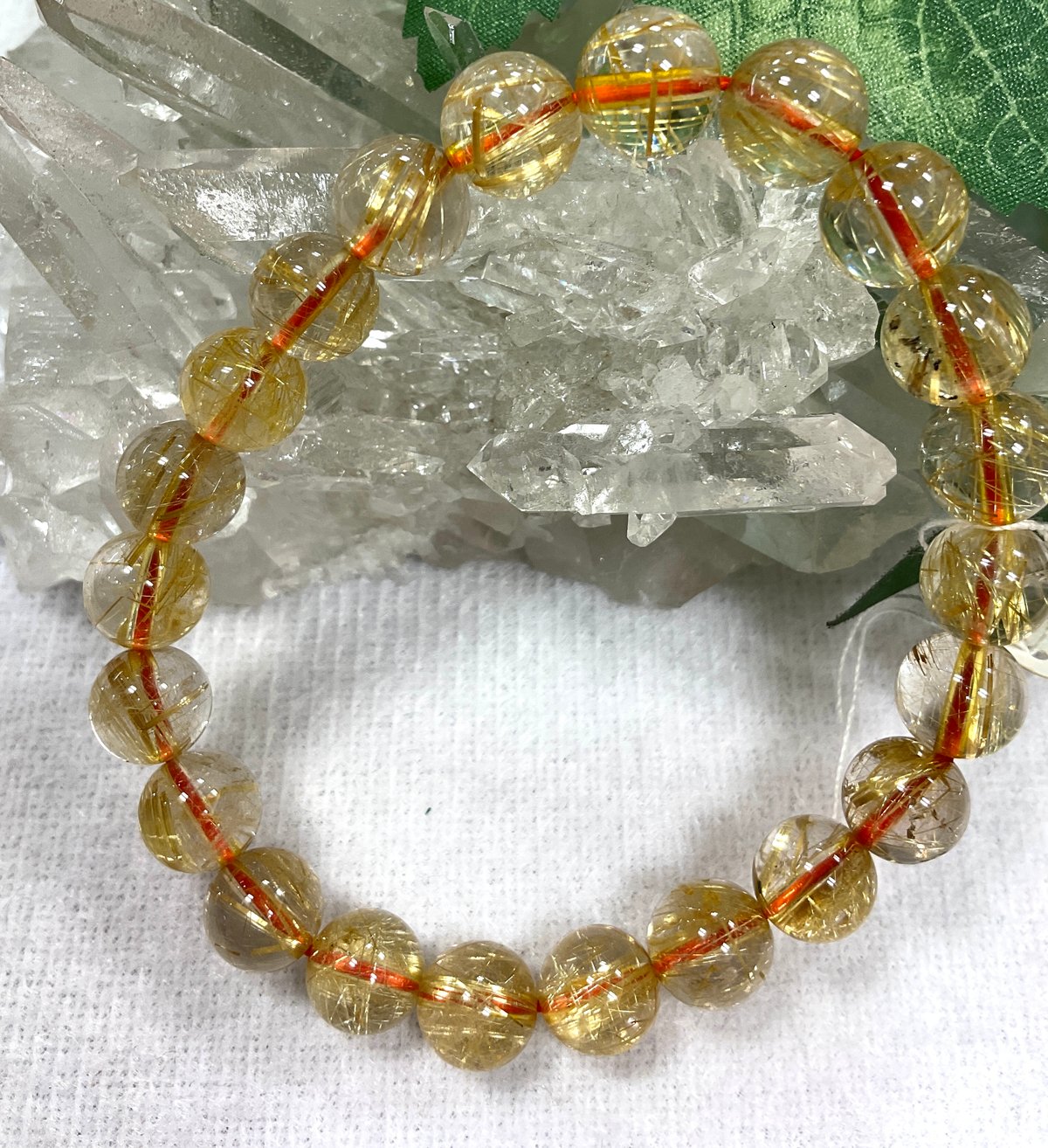 高品質】タイチンルチルクォーツ6A 9mmブレスレット | Angel Stone