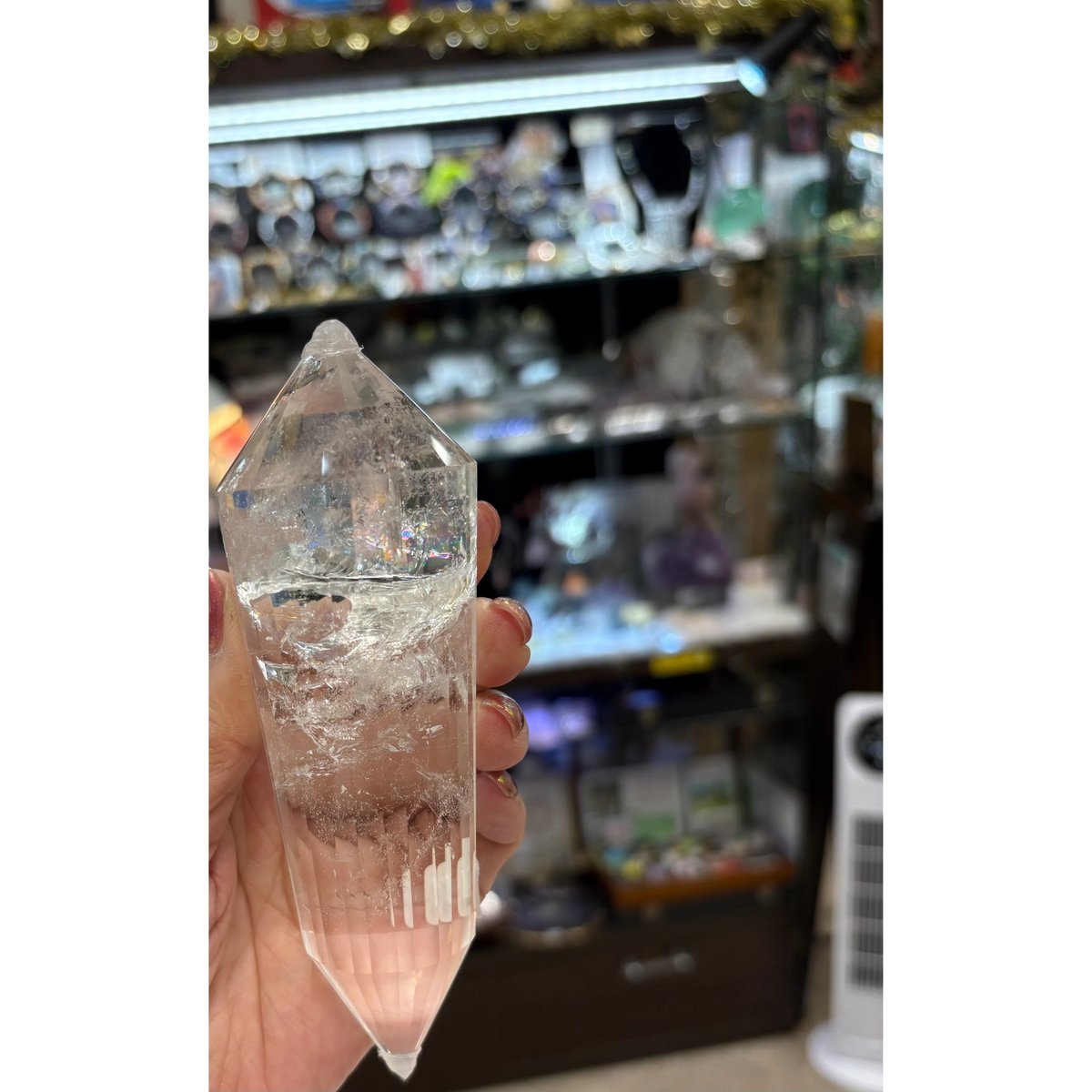 ブラジル産レムリアンシードクリスタル ヴォーゲルワンド 24面 ririn