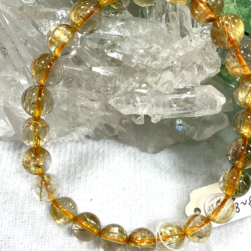 高品質】タイチンルチルクォーツ6A+ 8mmブレスレット | Angel Stone
