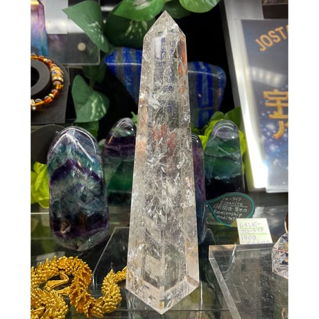 【高波動】レムリアン水晶　オベリスク240g